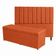 Kit De Quarto Roma Cabeceira De Cama Box E Calçadeira Baú Casal King 195 Cm Suede Terra Cota Do Lar Móveis E Decoração