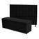 Kit De Quarto Heitor Bicama Baú Solteiro 88 X 188 Cm Cabeceira De Cama E Calçadeira Baú Solteiro 90 Cm Suede Preto