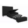 Kit De Quarto Heitor Bicama Baú Solteiro 88 X 188 Cm Cabeceira De Cama E Calçadeira Baú Solteiro 90 Cm Suede Preto