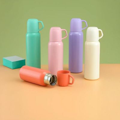 Garrafa Térmica 3 Xícaras Canecas Copo Aço Inox 500ml branco