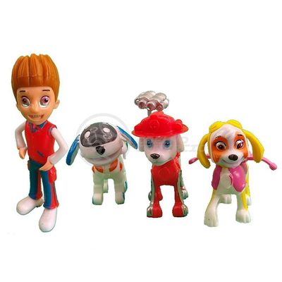 Kit 5 Bonecos Brinquedos Patrulha Canina Com 4 Skate