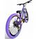 Bicicleta Aro 26 Vikingx Tuff Câmbios Shimano 21v Freeride Freio A Disco Aro Vmaxx Pneu Flame Roxo-amarelo-Verde X25