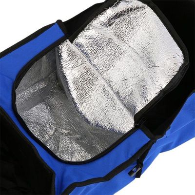 Organizador Carro Com área Térmica Porta Malas Dobrável Azul