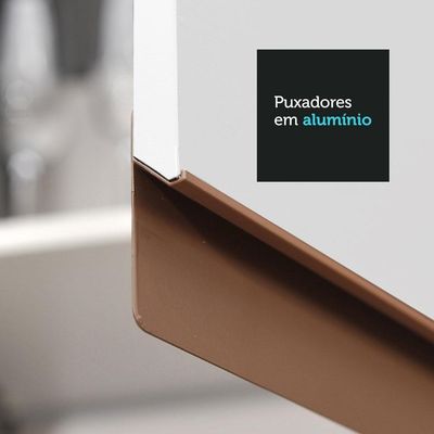 Armário Aéreo 70 Cm 2 Portas Branco Reims Madesa Branco