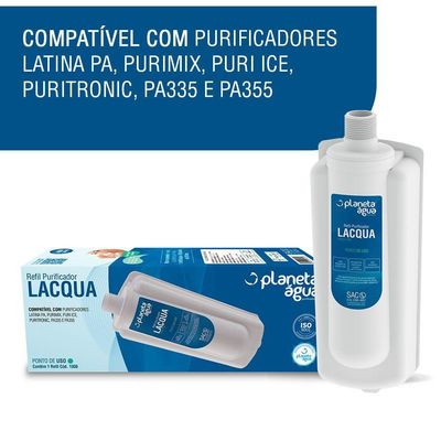 Kit com 2 Refis Purificador Lacqua Planeta Água