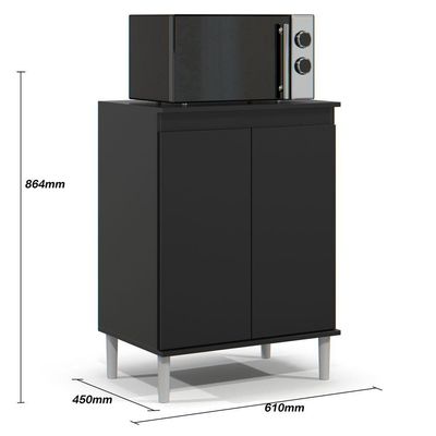 Balcão Para Micro Ondas Preto