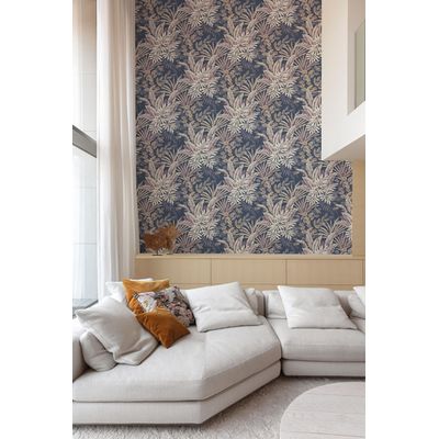 Papel de Parede Time Folhagem Azul TJ3212