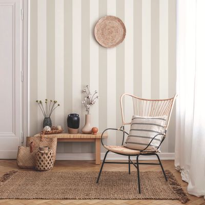 Papel de Parede Essential Listrado Cinza ES98143