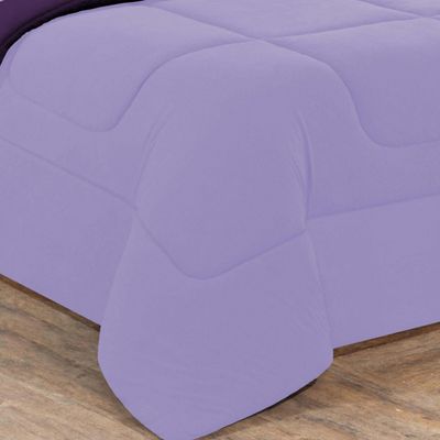 Edredom Malha 100% Algodão Gran Moratta 1 Peça Solteiro - Lilás/Roxo