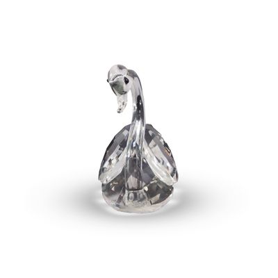 Enfeite Decorativo Ornamento Estatueta Cisne de Vidro Cristal Decoração de Mesa