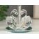 Enfeite Decorativo Ornamento Estatueta Cisne de Vidro Cristal Decoração de Mesa