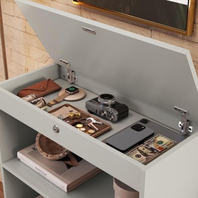 Armário Estante Biblioteca Multiuso Com Compartimentos Ocultos Lock Arenas