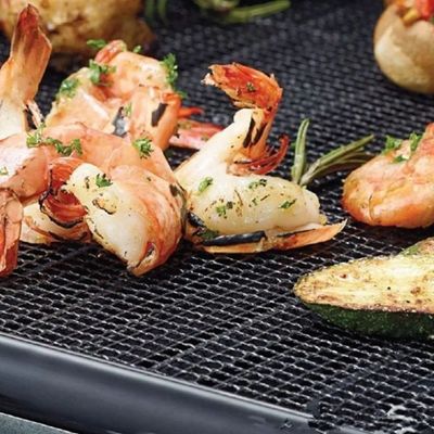 Tela Antiaderrapante Teflon para Churrasco e Grelha Reutilizável Antiaderente Manta Térmica