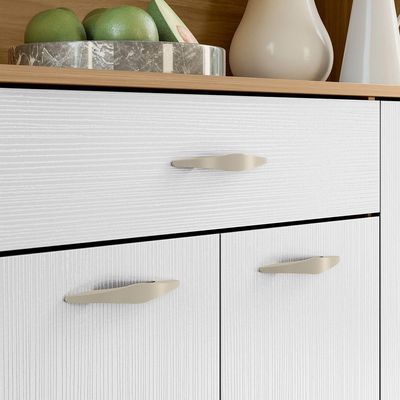 Armário de Cozinha Golden 6 Portas 1 Gaveta MDF 90,9CM Freijo Supremo Elegante Funcional Moderno