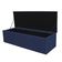 Calçadeira Baú Espanha 160CM Queen Size Corino com Estrutura em Madeira Azul Marinho