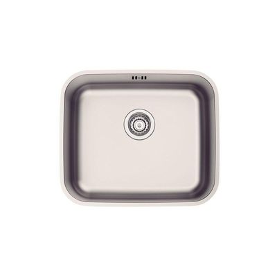 Cuba de Embutir Dora 40 BL R6 Retangular Aço Inox Acetinado com Válvula e Escape