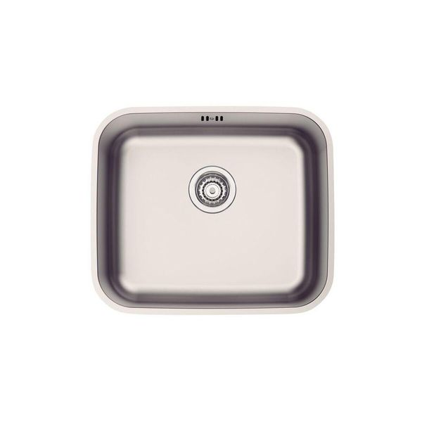 Cuba de Embutir Dora 40 BL R6 Retangular Aço Inox Acetinado com Válvula e Escape