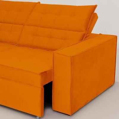 Sofá Austrália 3,00m 5 Lugares Retrátil E Reclinável D35 - Terra