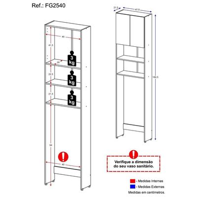 Armário De Banheiro Multimóveis Com 2 Portas Branco