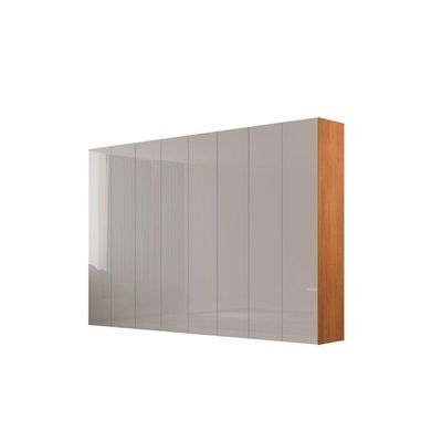 Guarda Roupa Casal Alpes Mdf 8 Portas E 4 Gavetas Moderna Naturalle/off White