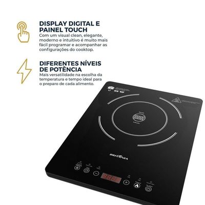 Cooktop Portátil De Indução Britânia BCT10A 220V