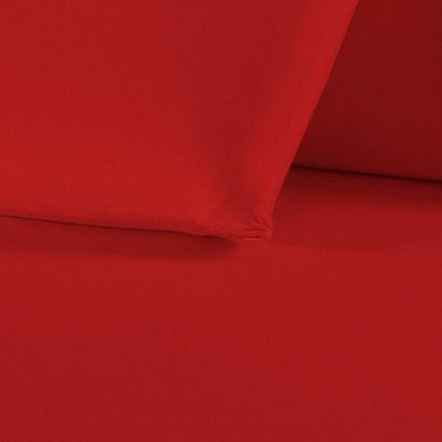Fronha Nobre 1 Peça 50cm X 70cm Malha 100% Algodão - Vermelho