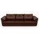 Sofá Retrátil 3 Lugares Para Sala 297cm Dijon Couro Caramelo S07 - Mpozenato