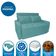 Sofá Cama Para Sala De Estar Amora New Veludo Matrix - Verde Agua Verde Agua
