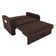 Sofá Cama Daiane 2 Lugares Com Baú Suede Marrom Matrix