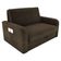 Sofá Cama Com Baú 2 Lugares Raheny Suede Cappuccino