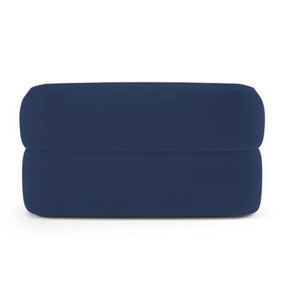 Sofá Orgânico 03 Lugares Living Glee 170cm Veludo Azul Marinho - Desk Design