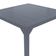 Mesa Quadrada Haiti 80cm Com Tampo Ripado Em Alumínio Trama