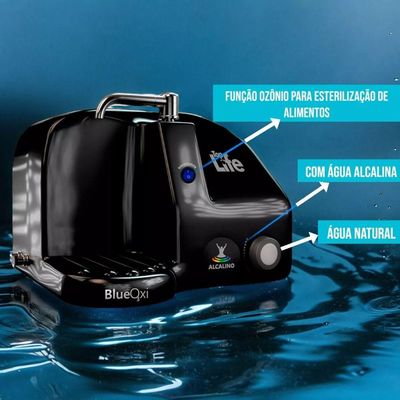 Purificador De Água Alcalina E Ozonizada Top Life Blueoxi Vermelho 220V