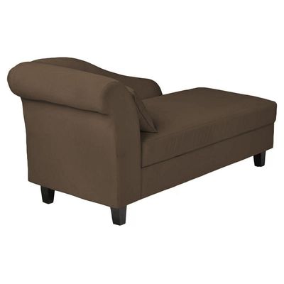 Recamier Diva França 1,40m Suede Marrom - Inova Decor