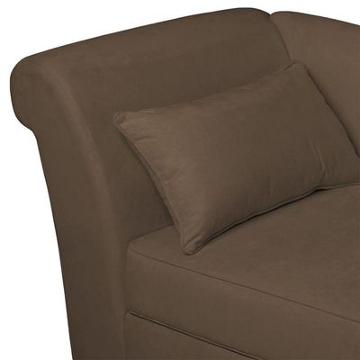 Recamier Diva França 1,40m Suede Marrom - Inova Decor