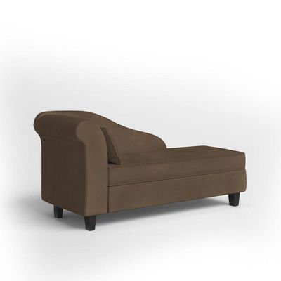 Recamier Diva França 1,40m Suede Marrom - Inova Decor