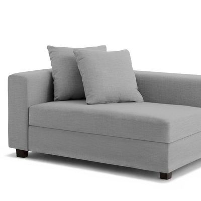Recamier Divã Aspen 1,60m Linho Cinza - Inova Decorações
