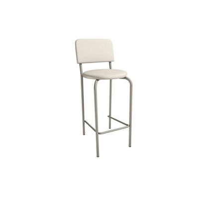 Banqueta Cozinha Capri 1b715nk Aço 1 Un Niquel/corano Bege - Kappesberg