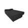 Sofá Cama 3 Lugares 197cm Soho Suede Preto Herrero Decor Preto