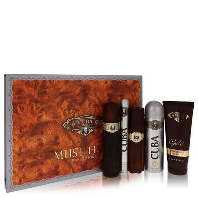 Caixa Presente Ml Eau Ml Pósbarba Ml Desodorante Ml Gel De Banho+ 37 Ml Edt Masculino Fragluxe Cuba G