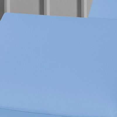 Kit Fronhas Nobre 2 Peças 50cm X 70cm Malha 100% Algodão - Azul-bebê