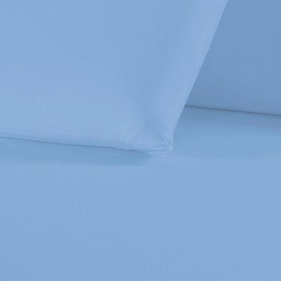 Kit Fronhas Nobre 2 Peças 50cm X 70cm Malha 100% Algodão - Azul-bebê