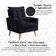 Poltrona Sala De Estar 92cm Design Sofisticado Para Sala Ou Escritório Ester Preto