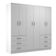 Guarda Roupa New Encante 6 Portas E 6 Gavetas - Branco