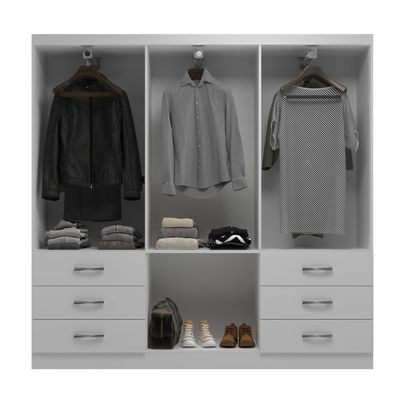 Guarda Roupa New Encante 6 Portas E 6 Gavetas - Branco