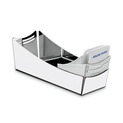 Porta Saches Tramontina em Aço Inox com Suporte para Colheres em Plastico