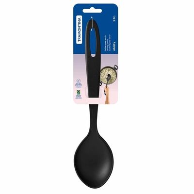 Colher Para Servir Tramontina Ability Em Nylon Preto 25156100