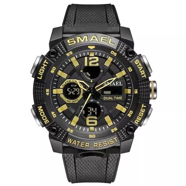 Relógio Esportivo Smael 8930 Analógico-digital á Prova D´ água Ouro