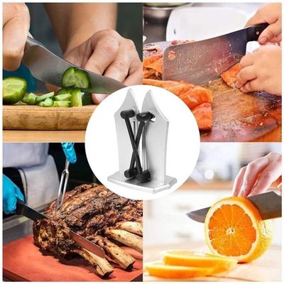 Afiador de Facas Portátil para Amolar Lâminas em Aço de Tungstênio e ABS Inox Premium