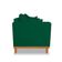 Sofá Viena Beny 3 Lugares Suede Verde
